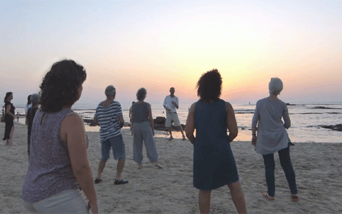 סדנת-הגל-על החוף בשדות-ים